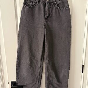 H&M Women's High Rise Jeans - Dark Gray